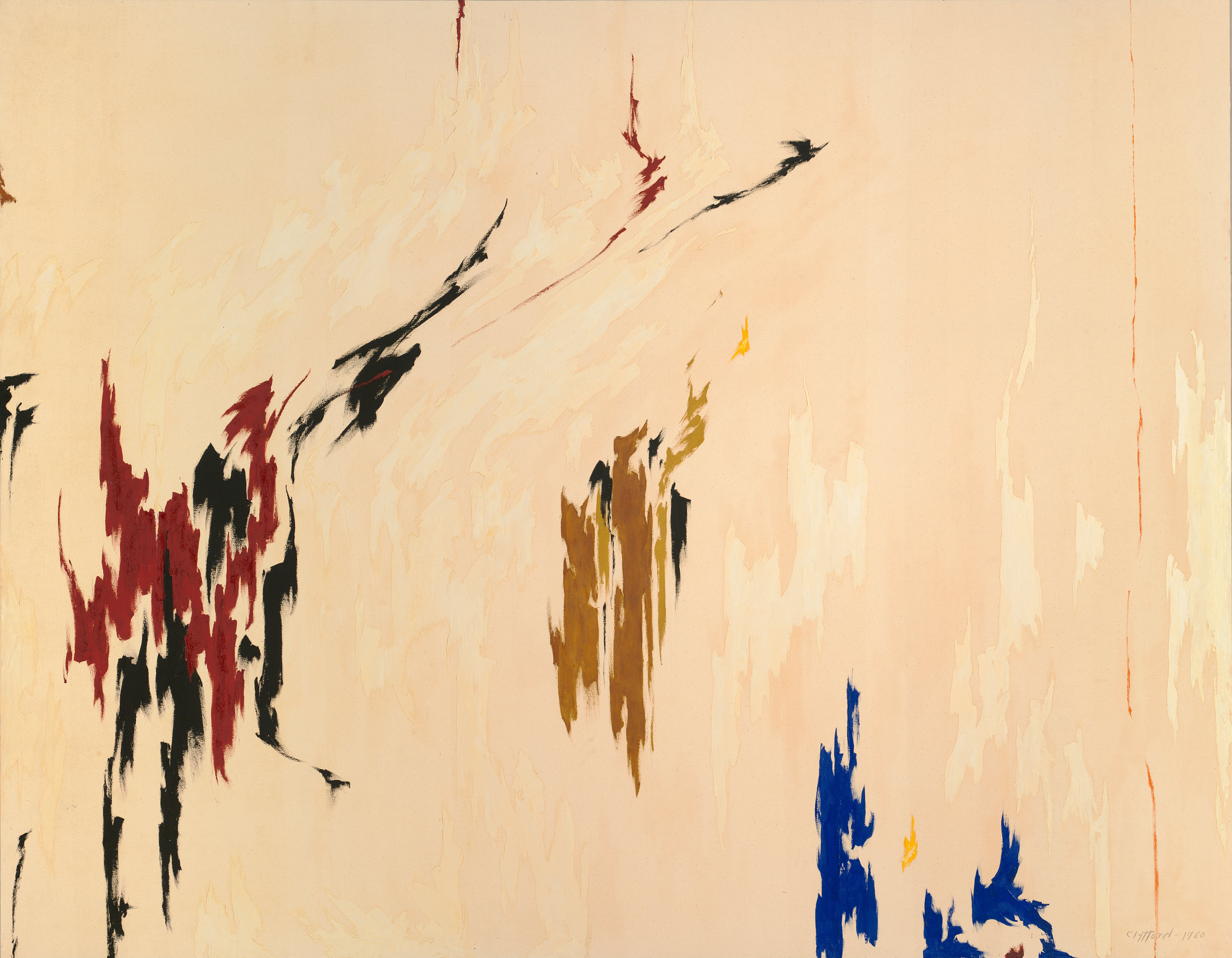 Clyfford Still’s PH-960, a major artistic figure in defining American culture during war time.